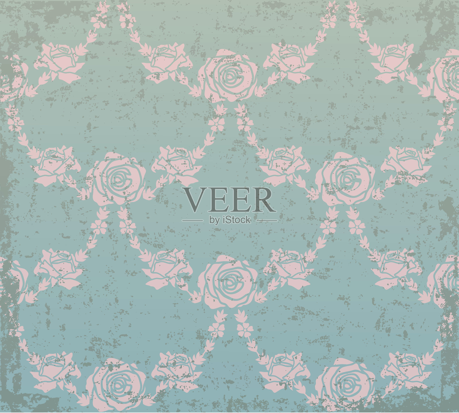 抽象的花元素在垃圾背景插画图片素材