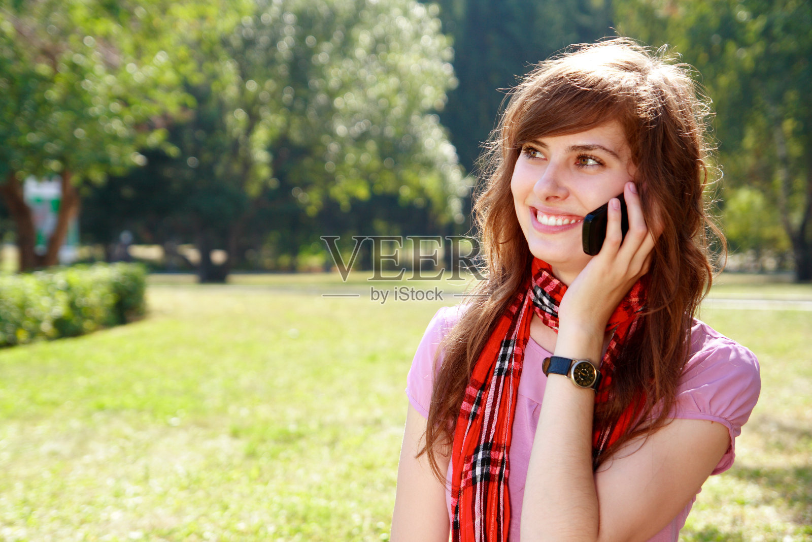 女人的电话照片摄影图片