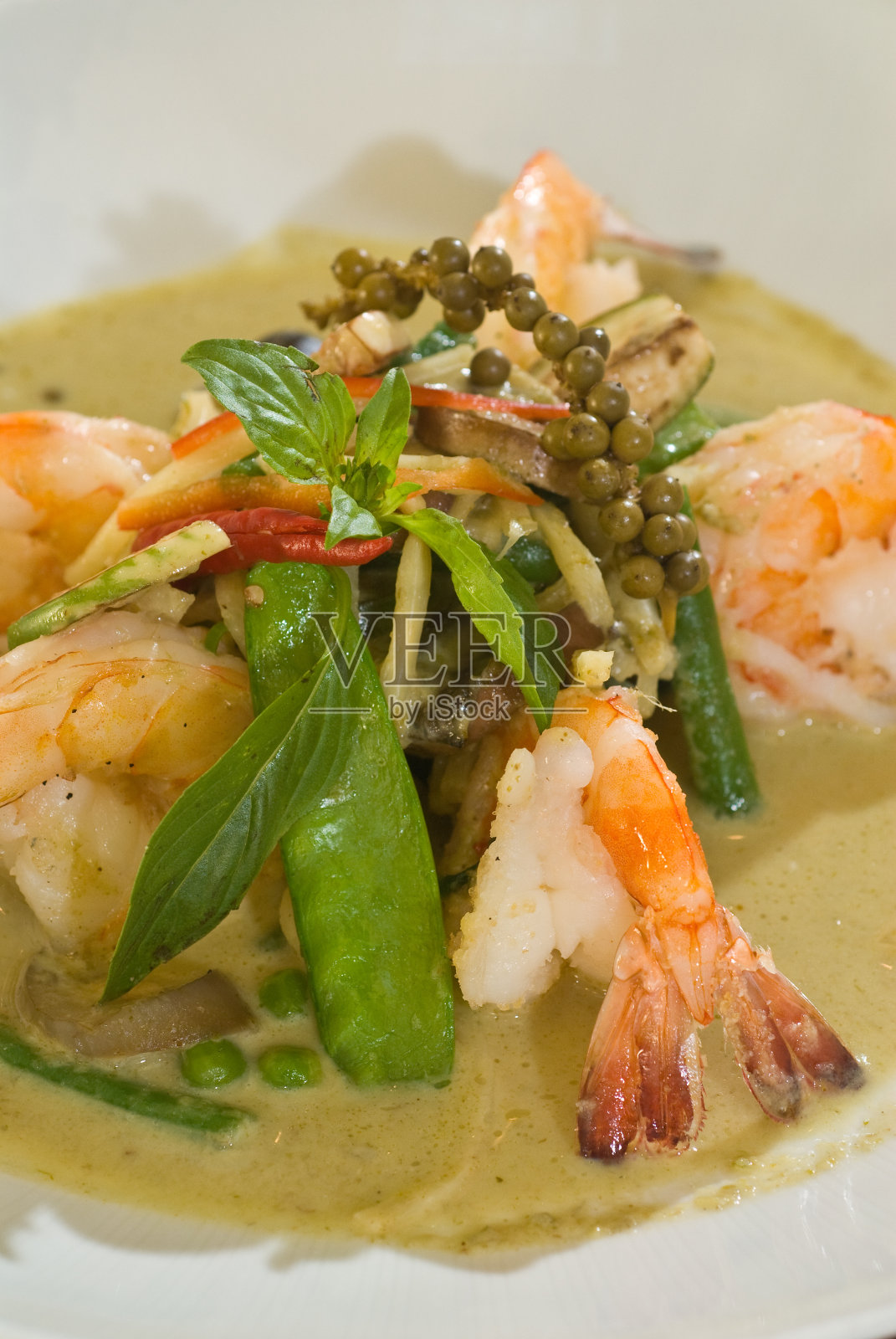 泰国虾汤照片摄影图片