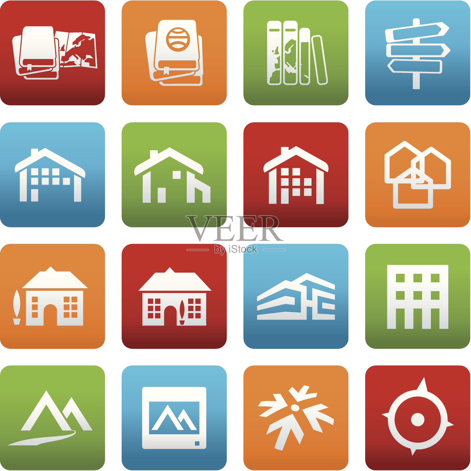 旅行图标设置图标素材