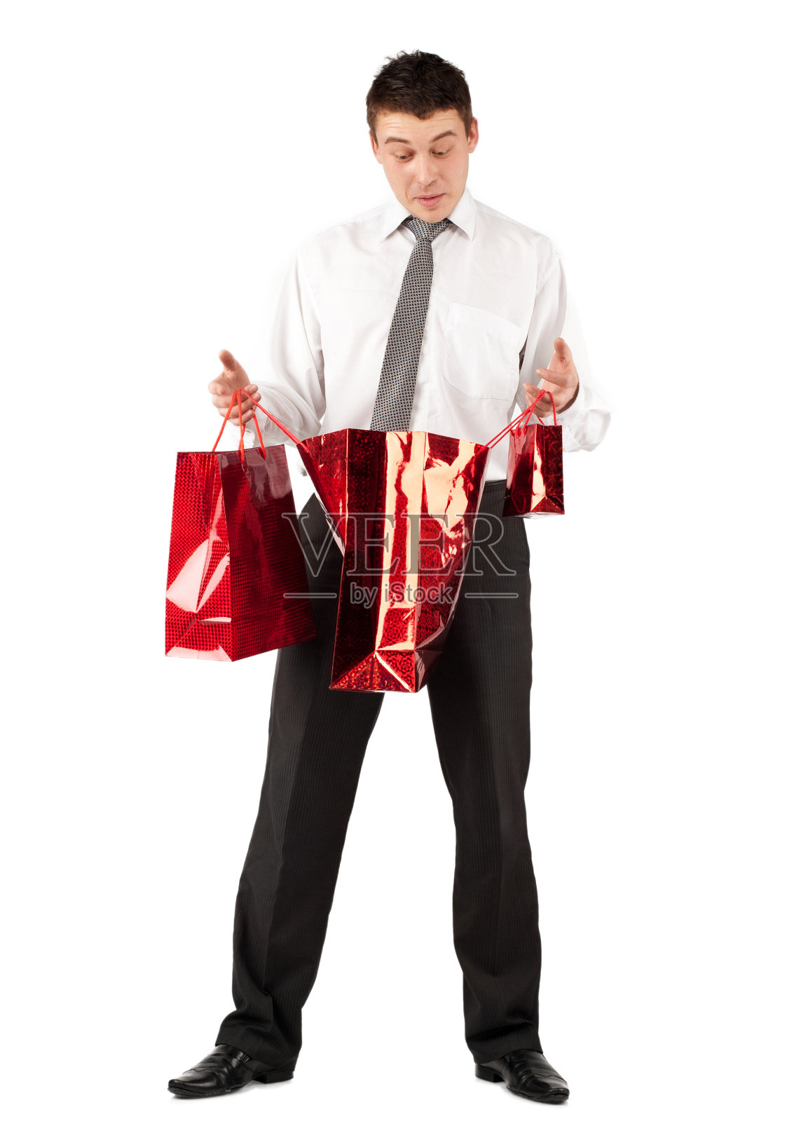 情人节礼物袋里装着惊喜照片摄影图片