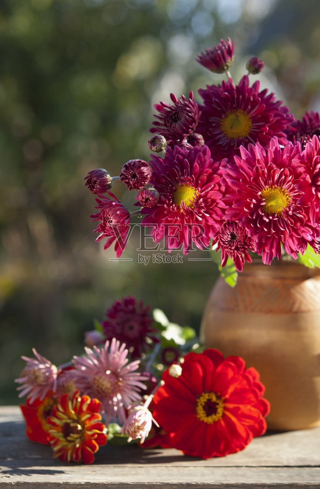 秋天鲜花花束照片摄影图片