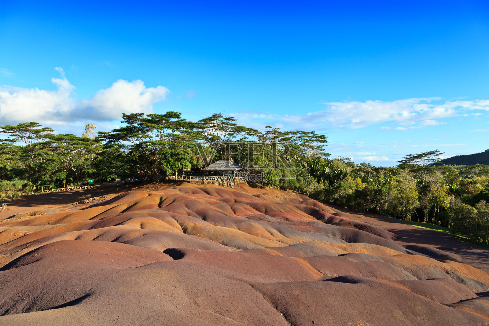 Chamarel七色土在毛里求斯照片摄影图片