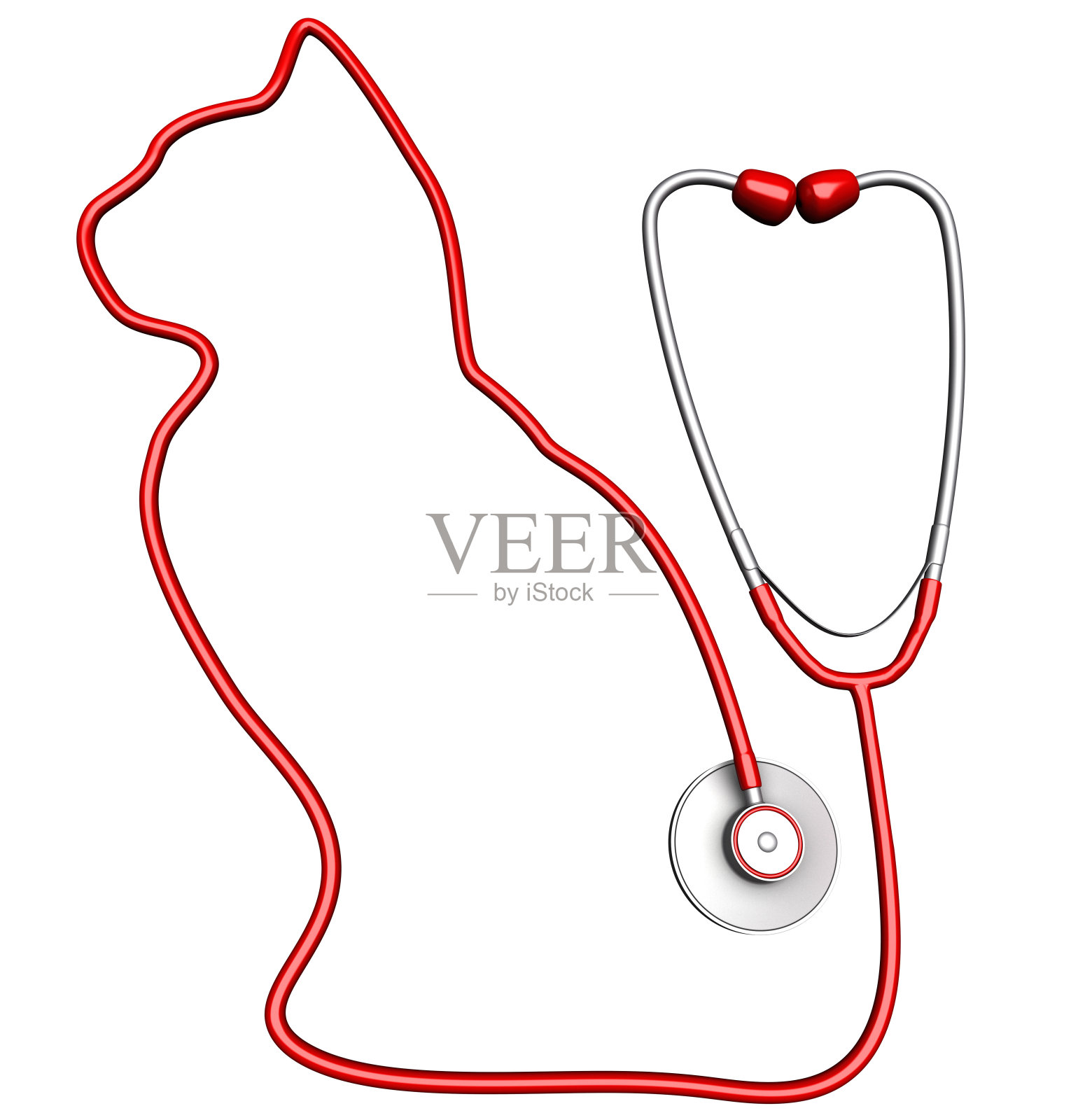 Cat-shaped听诊器照片摄影图片