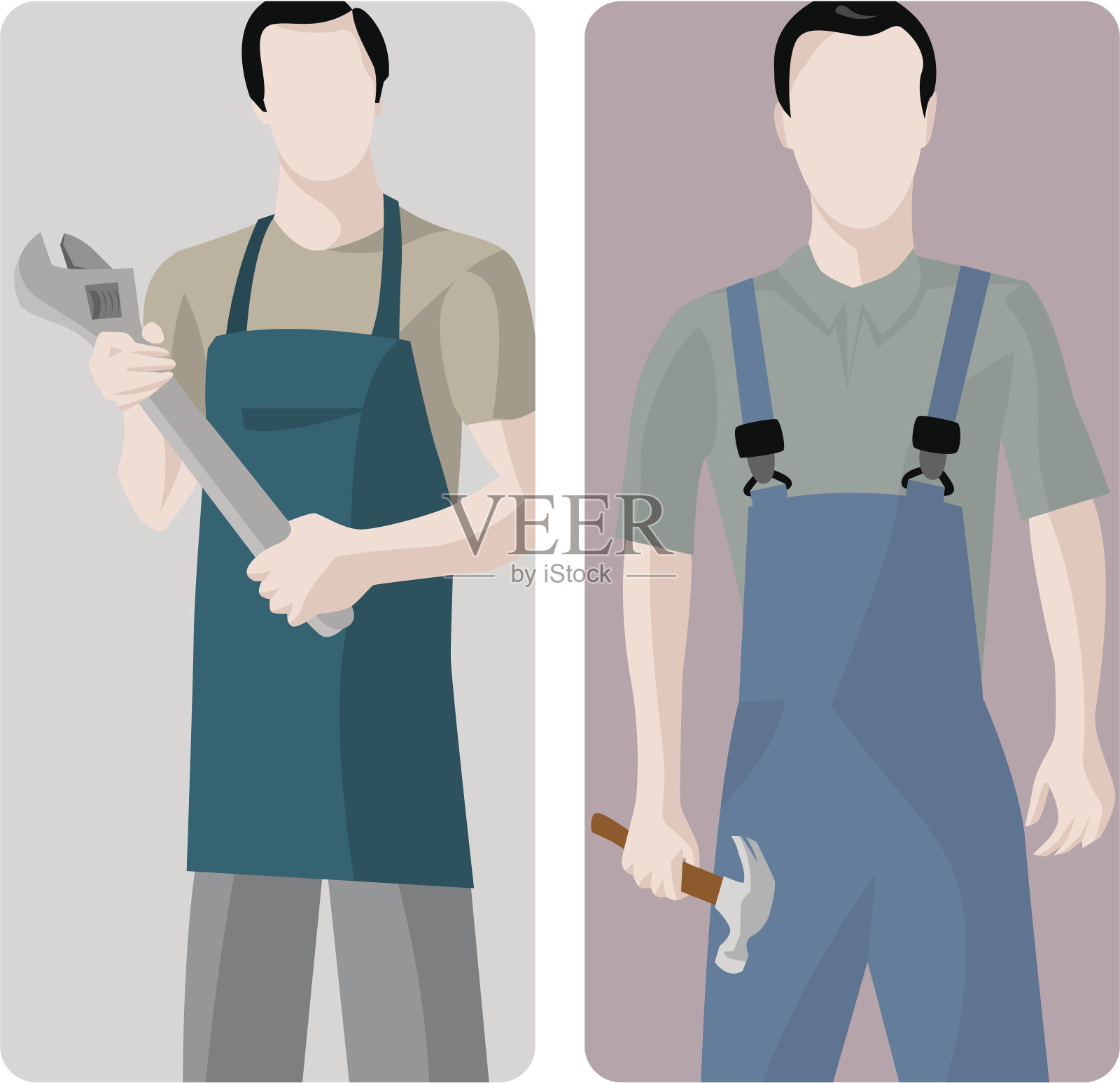 工作者矢量插图系列插画图片素材