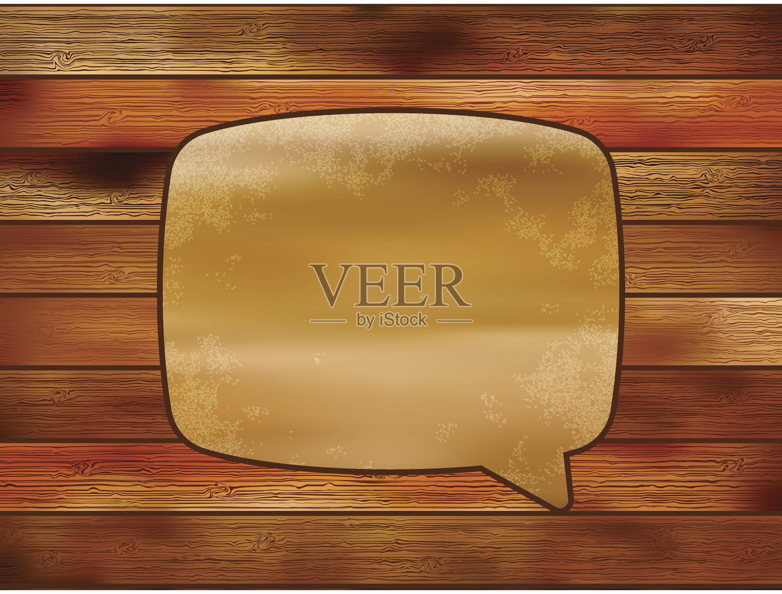 空白回收纸语音气泡。+ EPS8插画图片素材