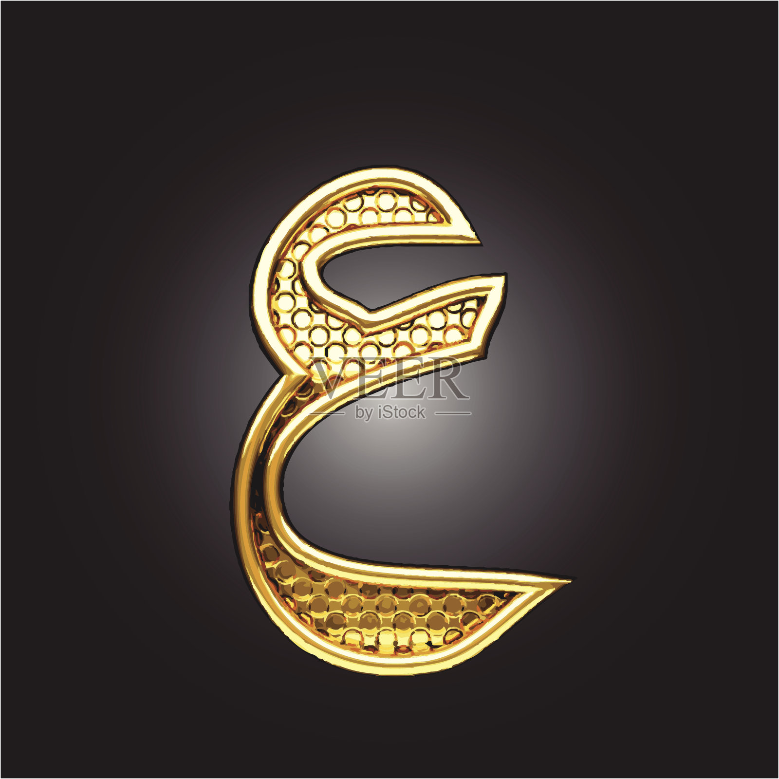 矢量金色阿拉伯图形插画图片素材