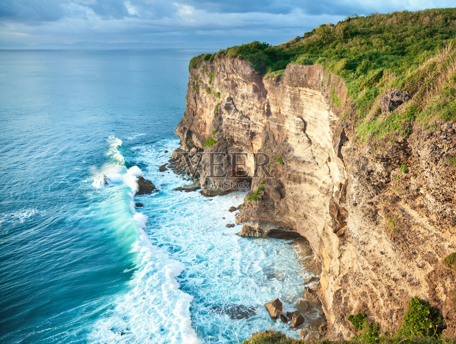 波和岩石照片摄影图片