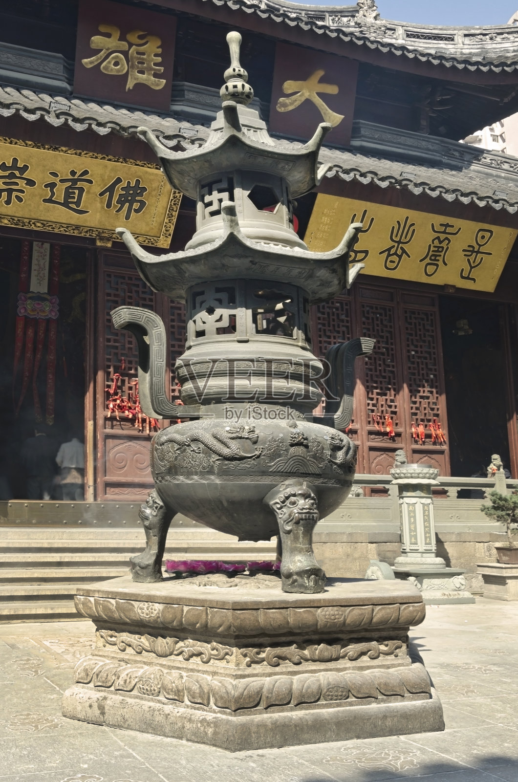 上海好运香炉照片摄影图片