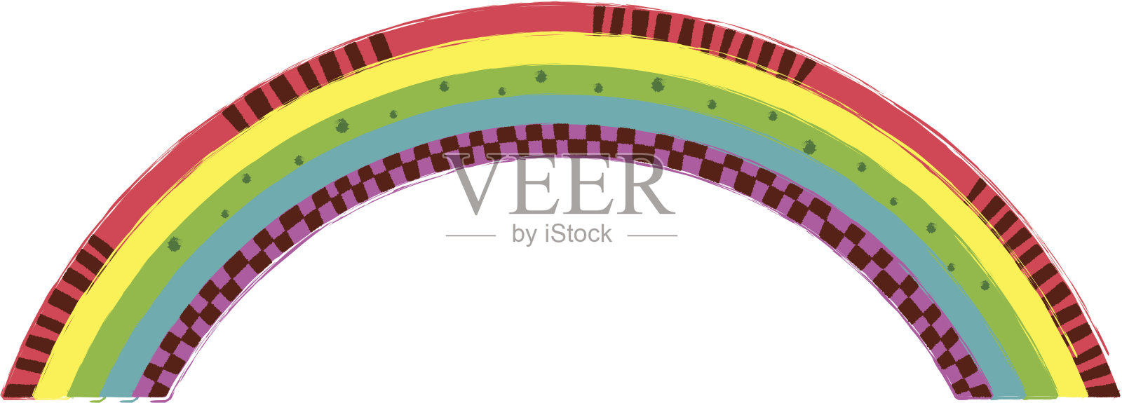 彩虹设计元素图片