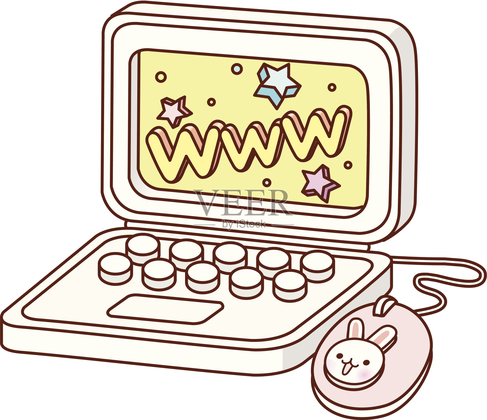 计算机的看法插画图片素材