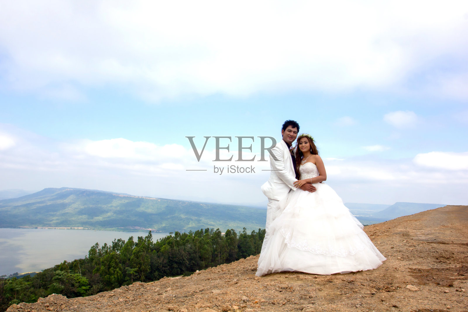 婚纱制作的照片摄影图片