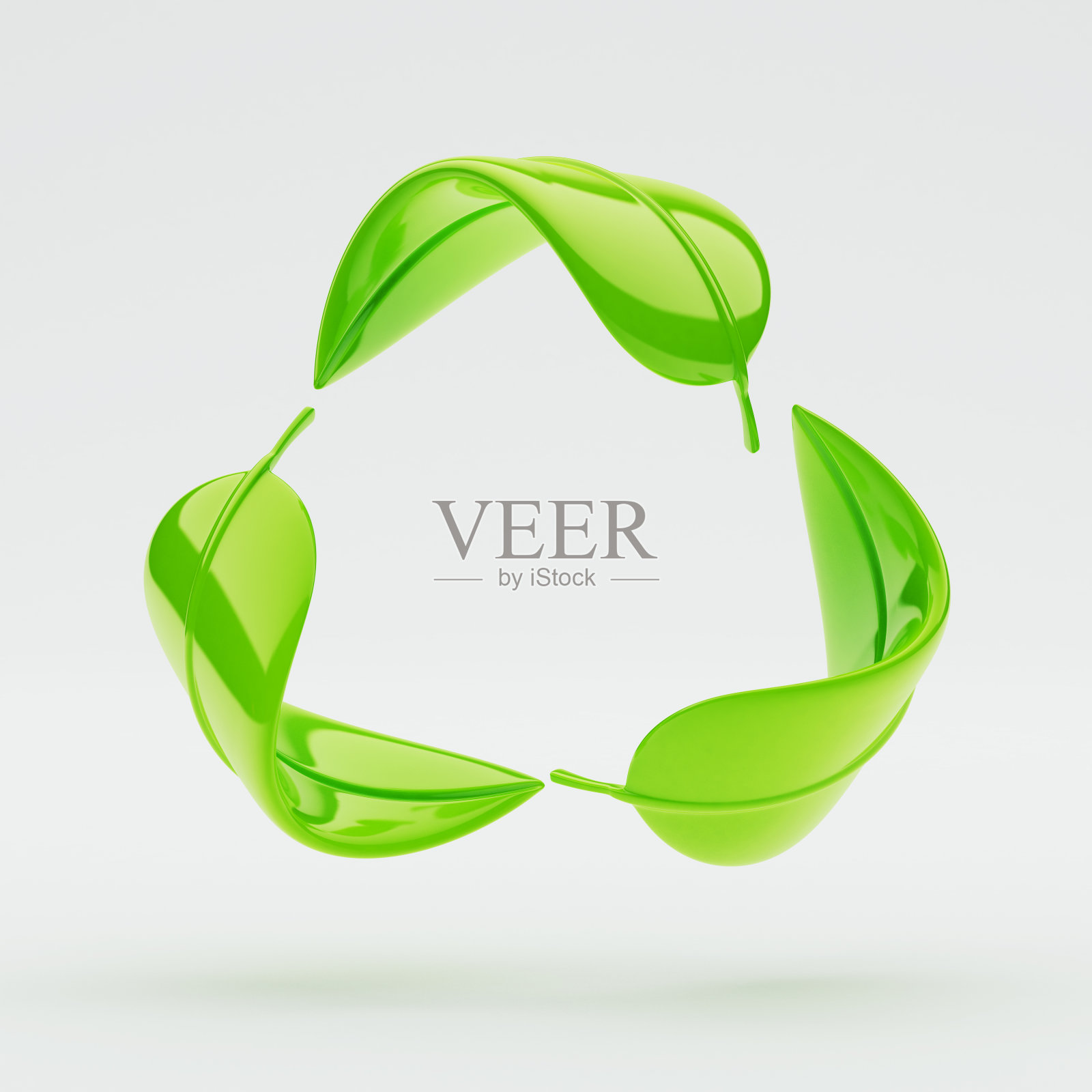 回收叶子图标照片摄影图片