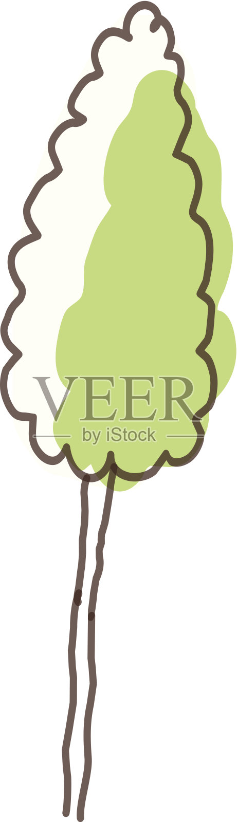 图标的树插画图片素材