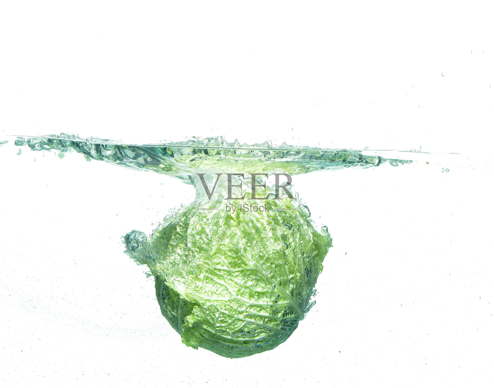 飞溅的卷心菜照片摄影图片