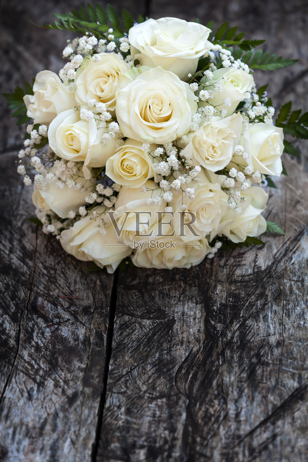 婚礼上美丽的新娘花束照片摄影图片