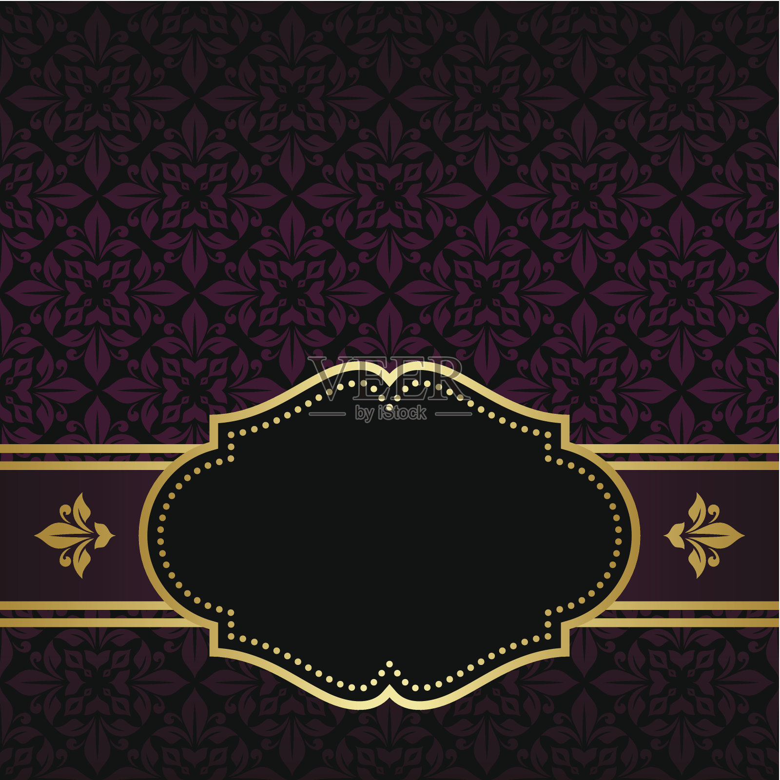 花卉的邀请卡。插画图片素材