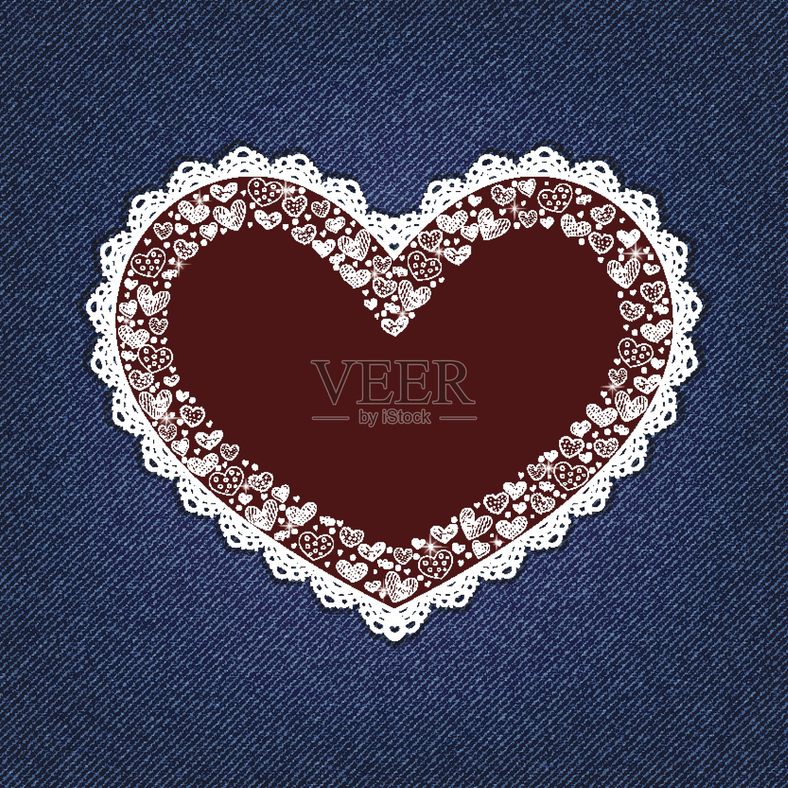 情人节卡片。插画图片素材