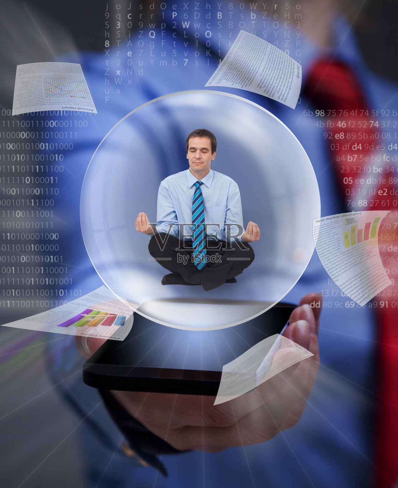 在超负荷的数字信息中保持平衡照片摄影图片