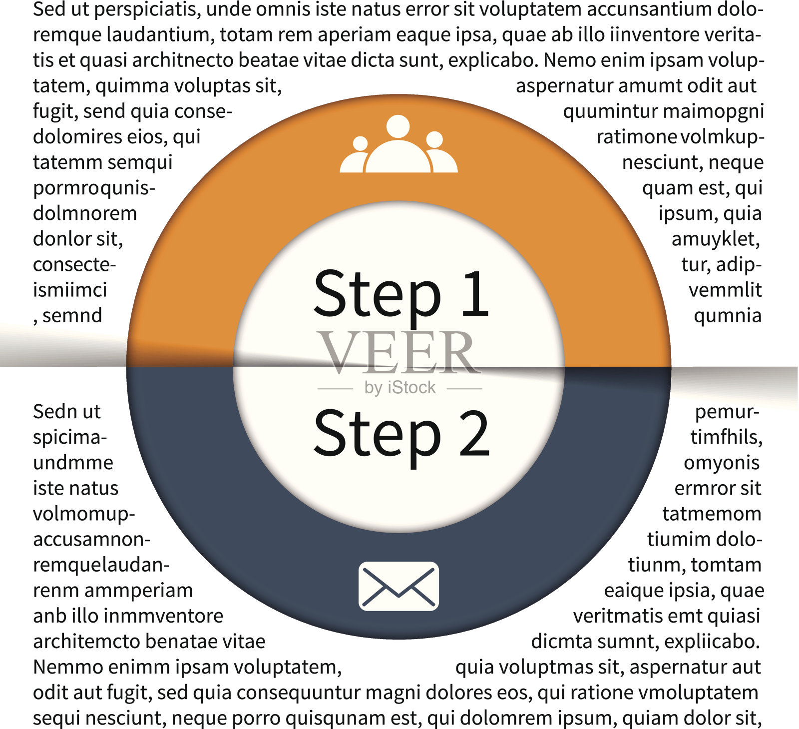 现代矢量信息图形的商业项目插画图片素材