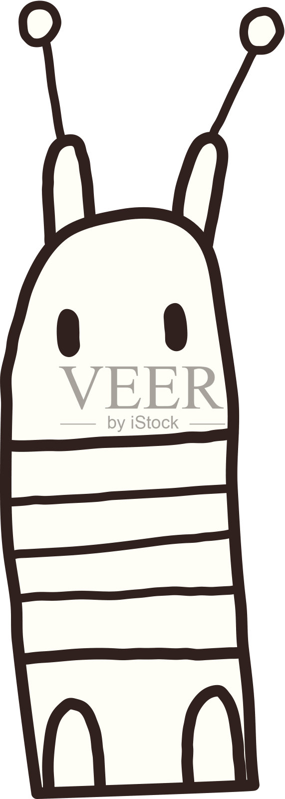 建筑站在插画图片素材