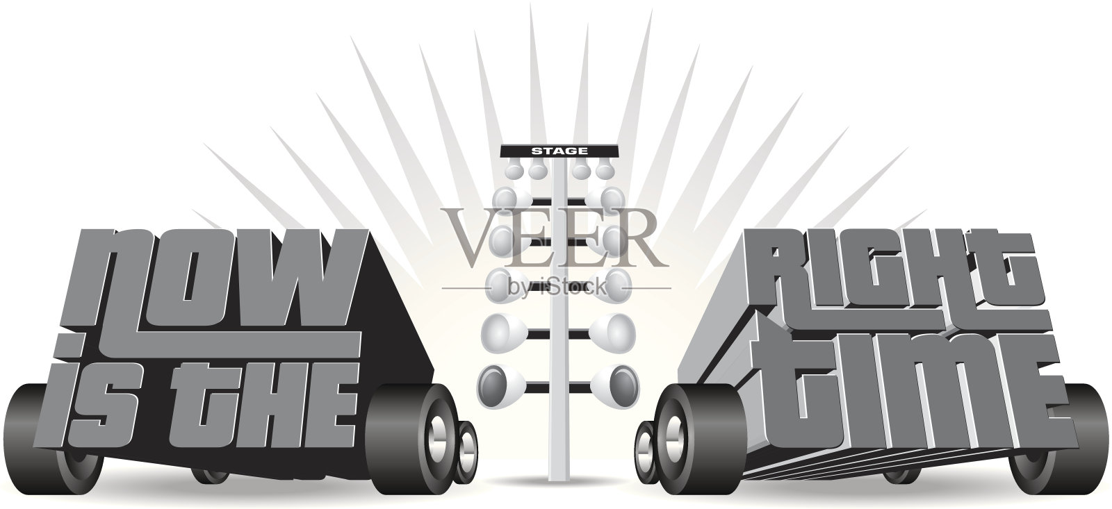 合适的时间去插画图片素材