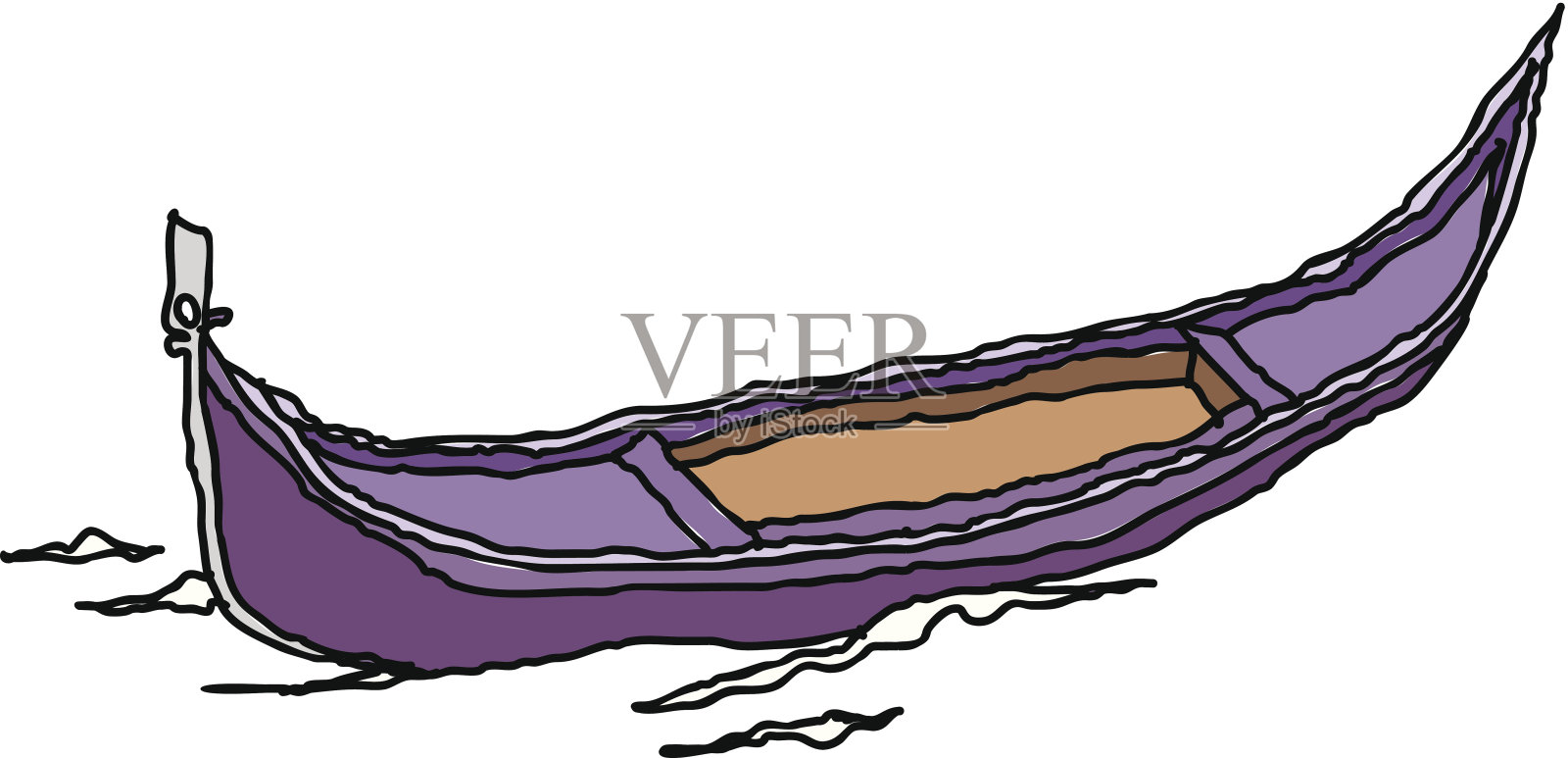 视图的小舟设计元素图片