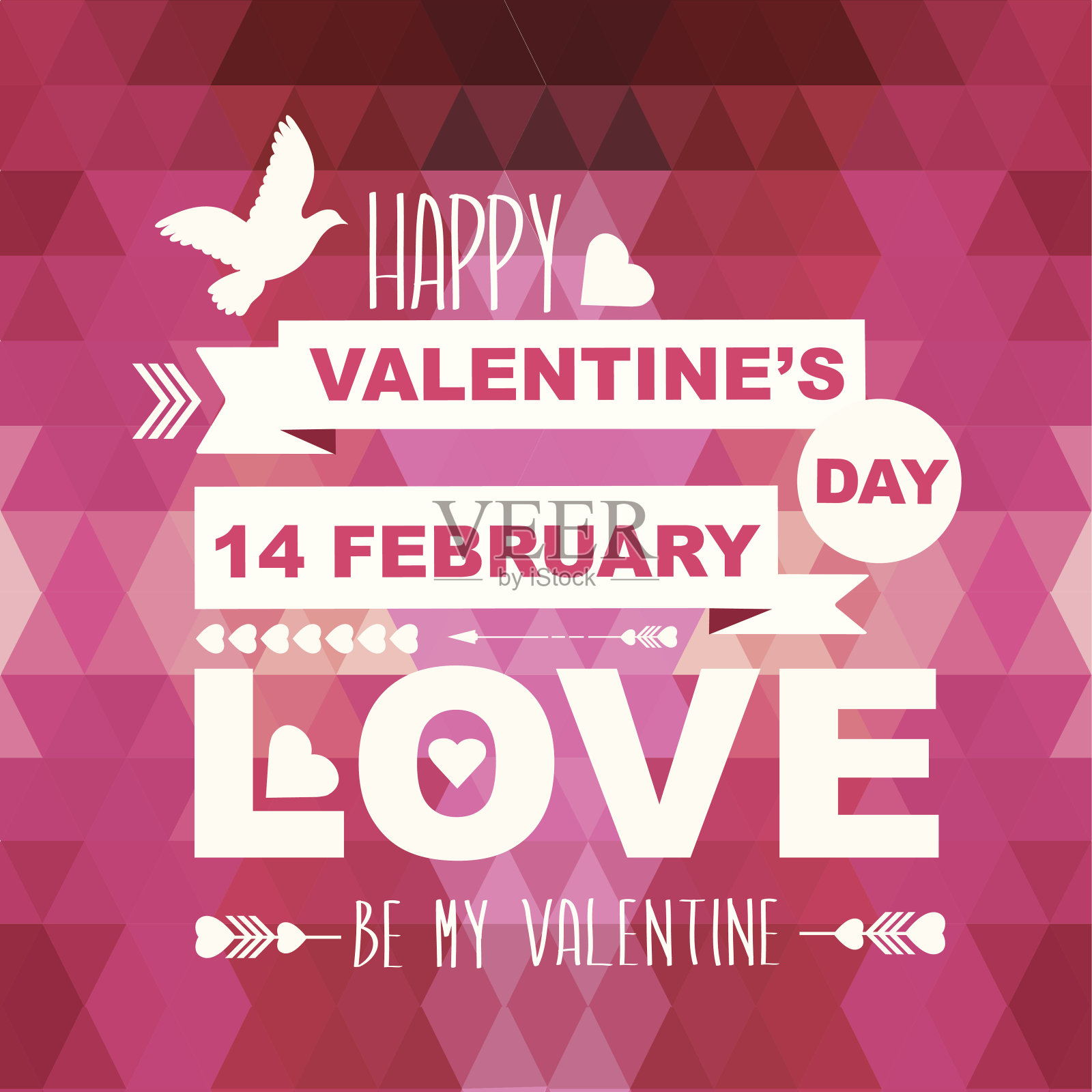 情人节海报。设计模板素材