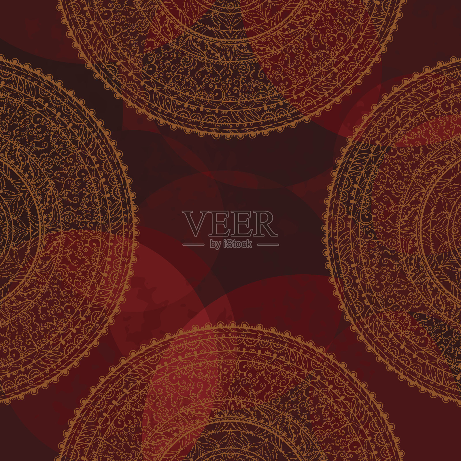 背景与抽象花卉花边装饰插画图片素材