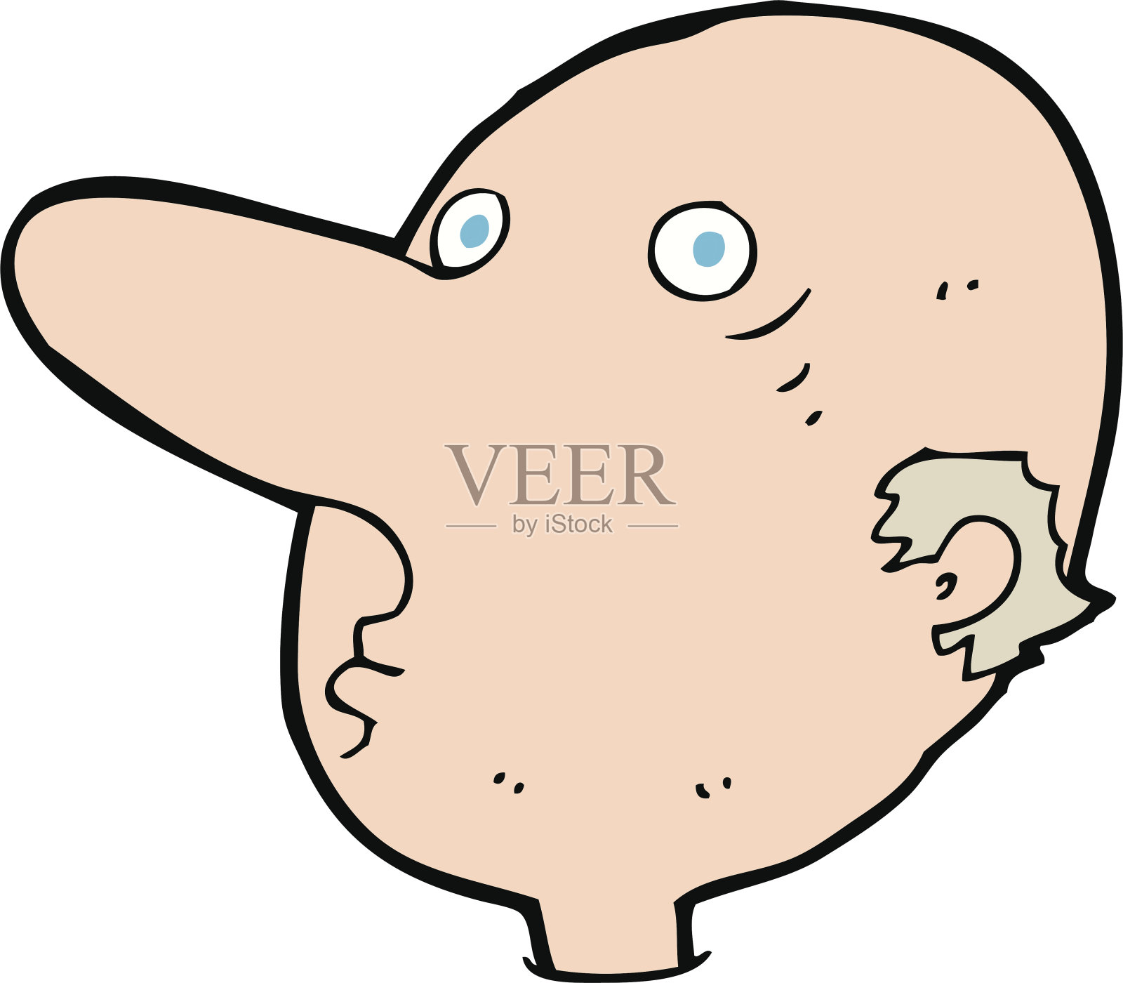 卡通秃顶的男人设计元素图片