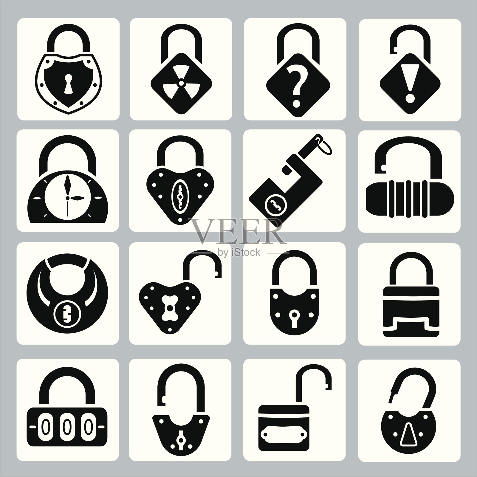 锁图标图标素材