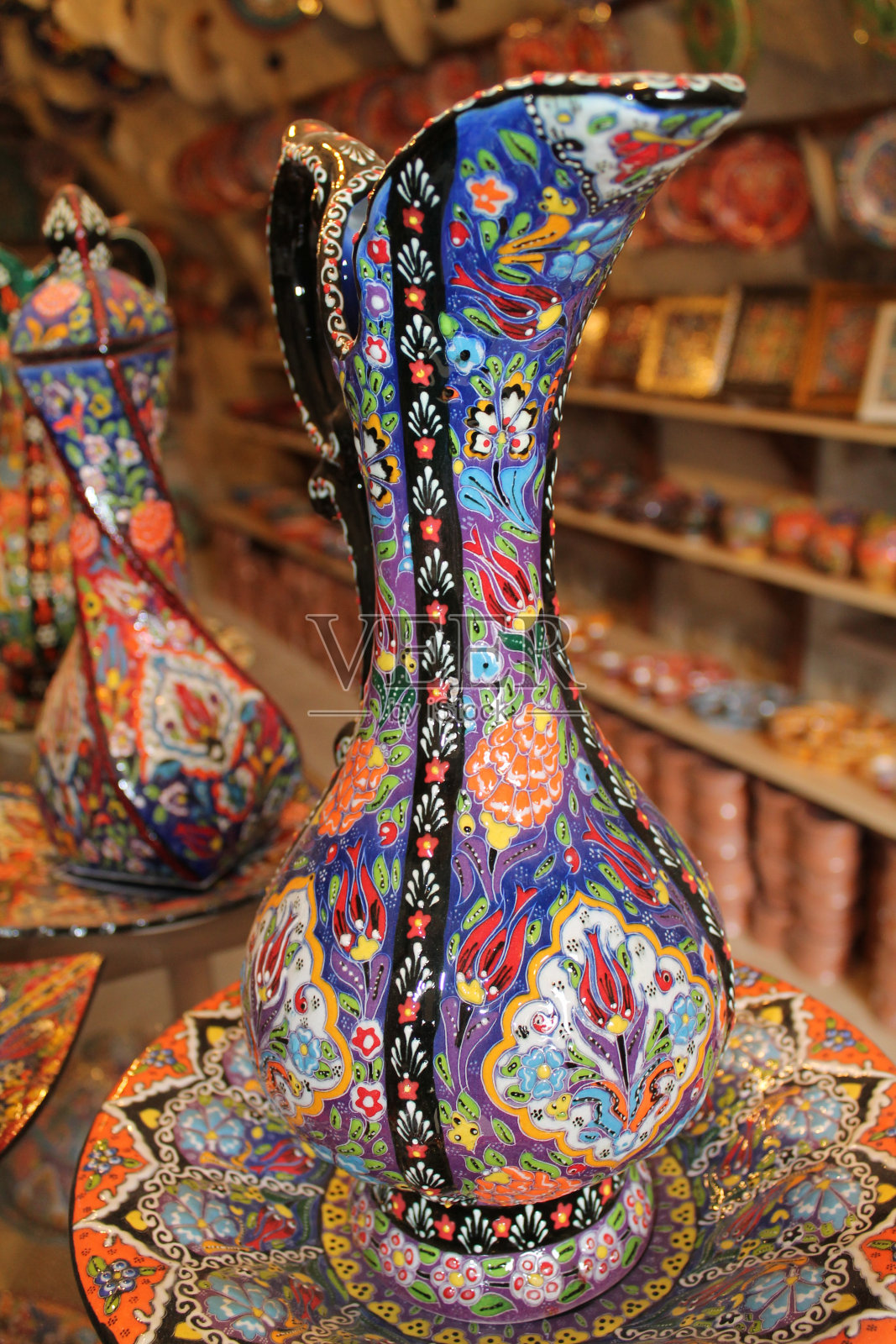 奥斯曼帝国传统陶瓷照片摄影图片