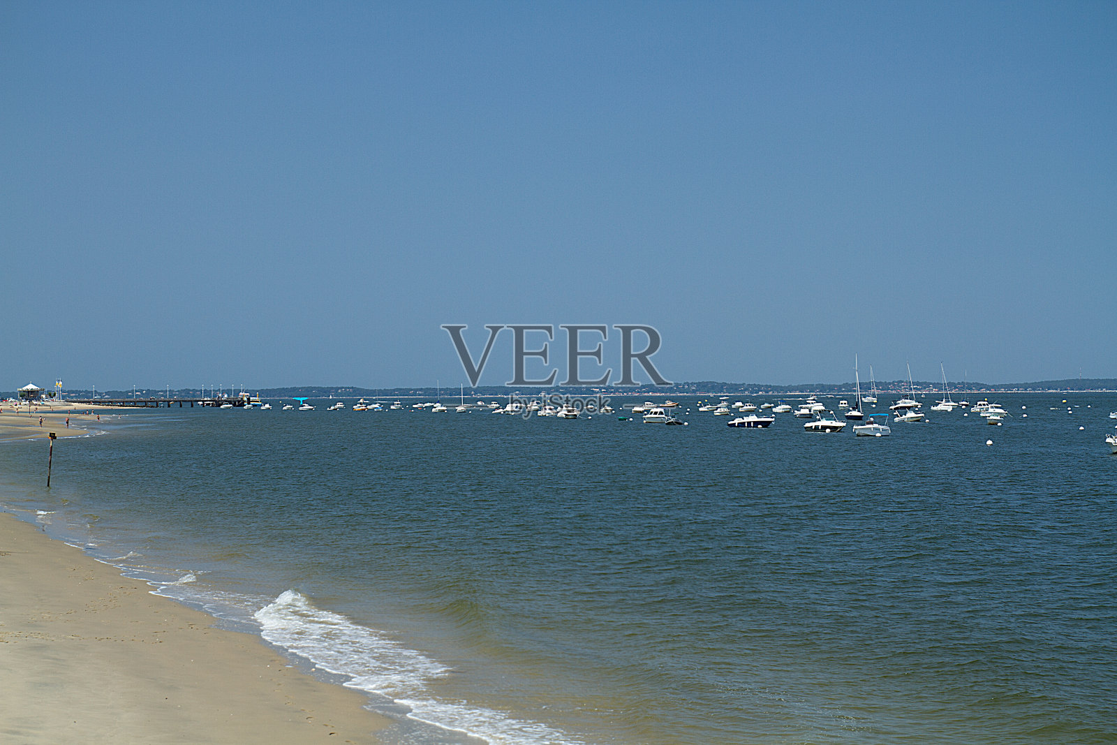 阿基坦、t ?法国波尔多海滩照片摄影图片