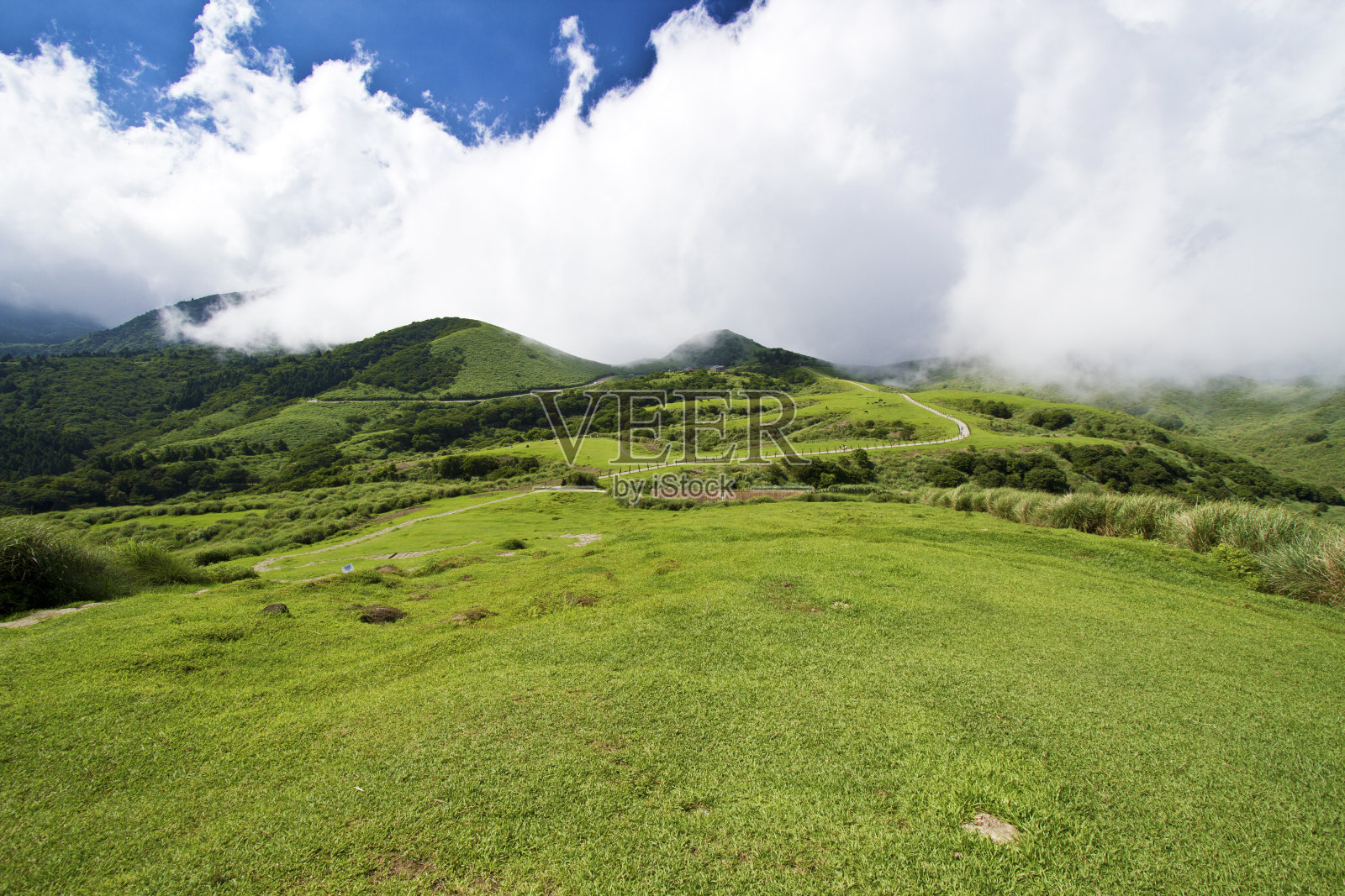 美丽的山景观照片摄影图片