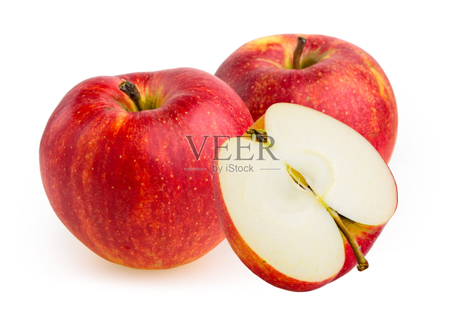 苹果孤立在白色背景上照片摄影图片