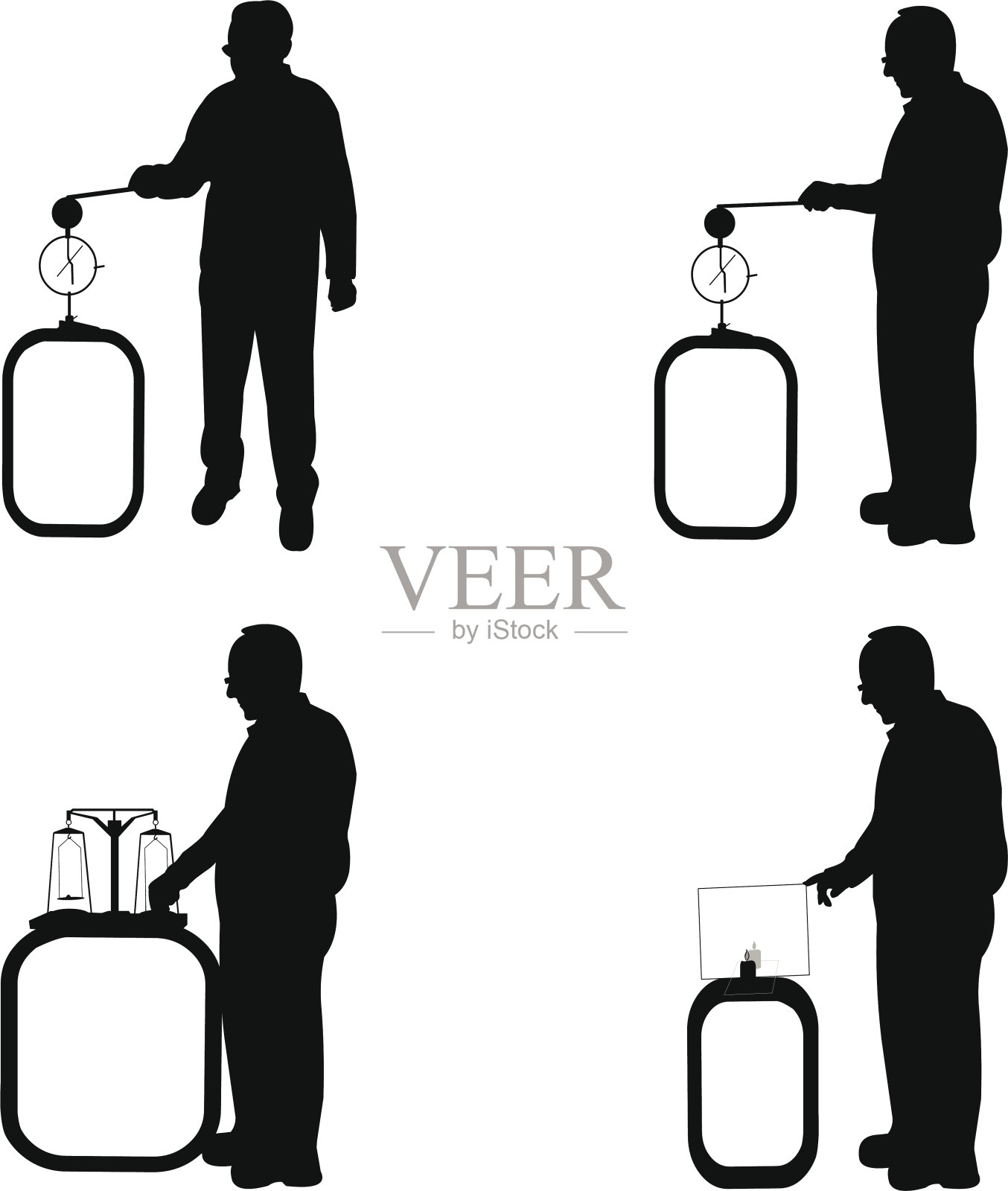 科学家物理学家文集插画图片素材