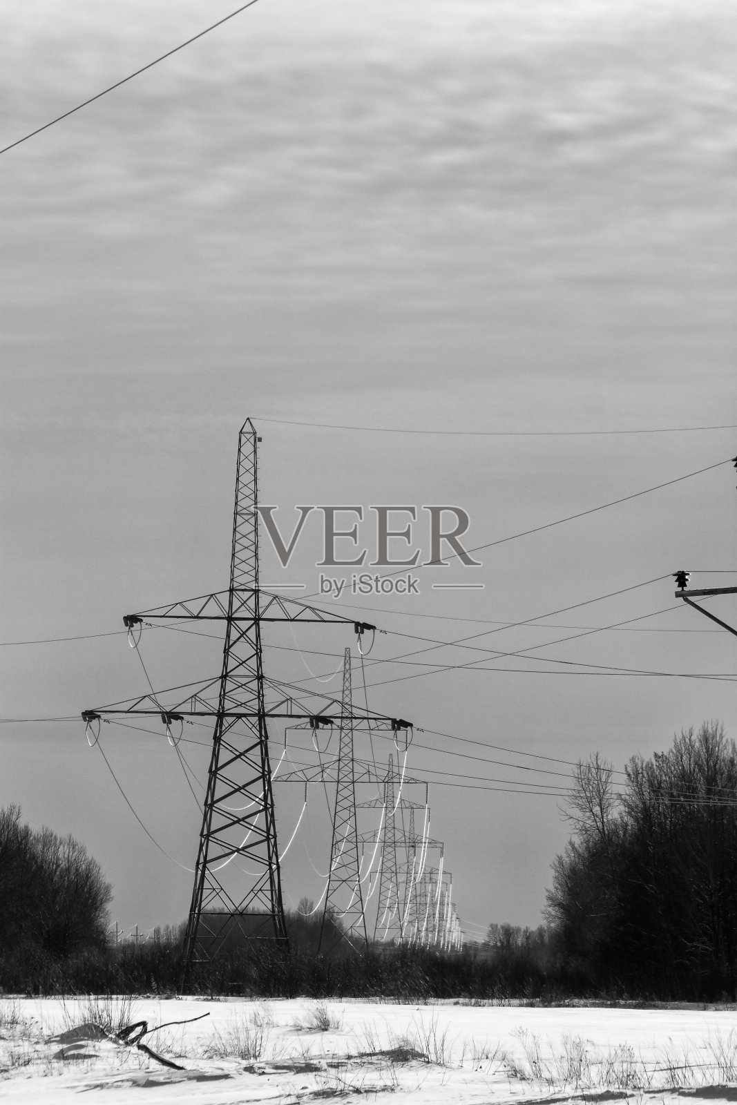 电网照片摄影图片