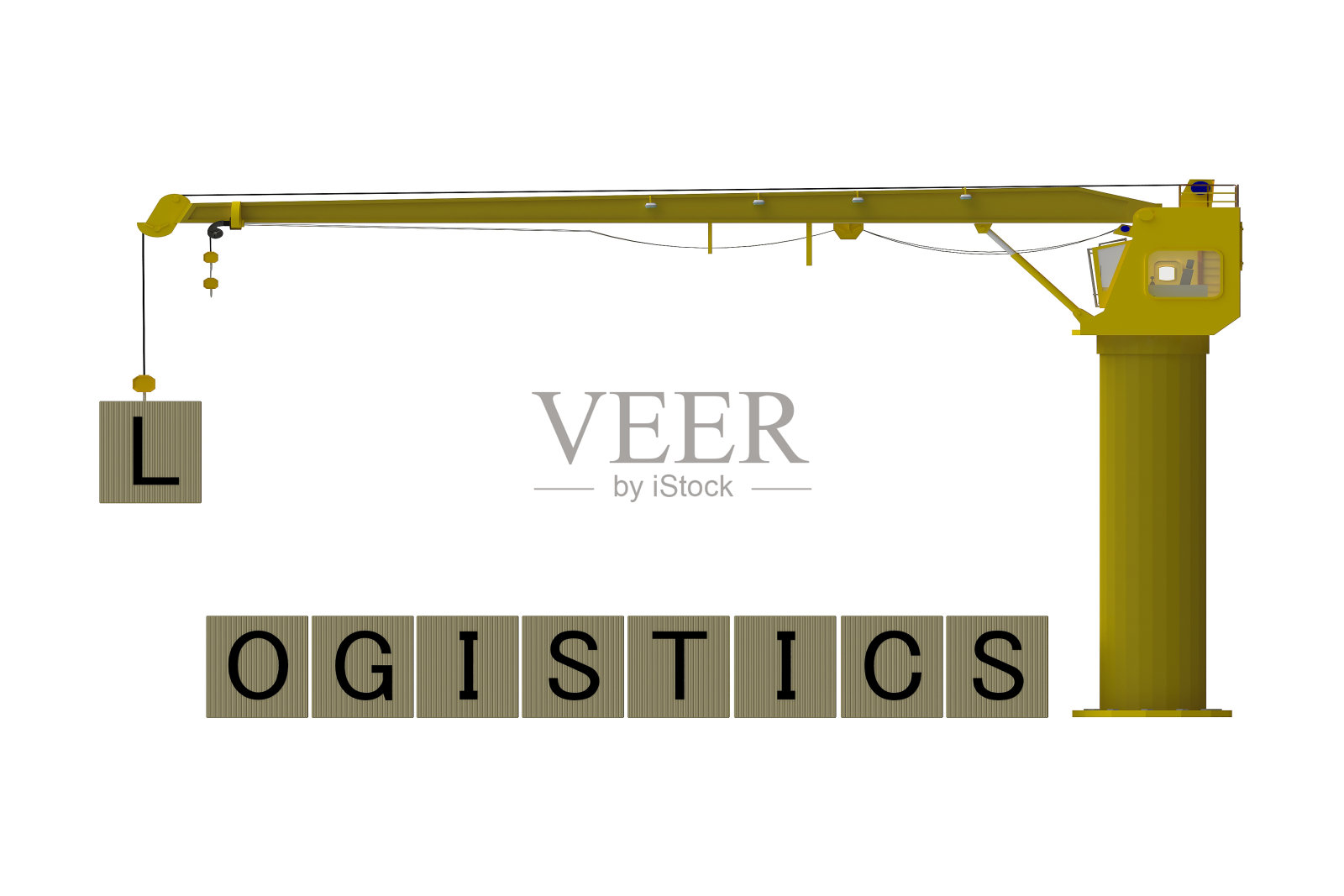 箱式塔式起重机照片摄影图片