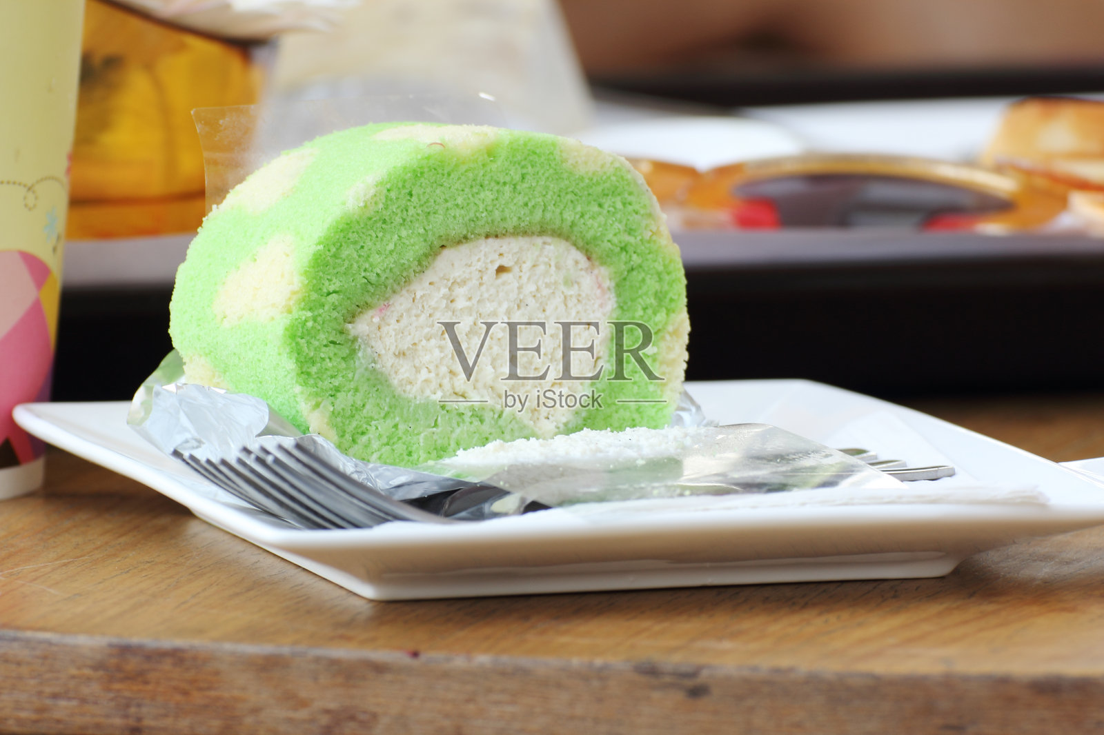 香兰留香卷饼照片摄影图片