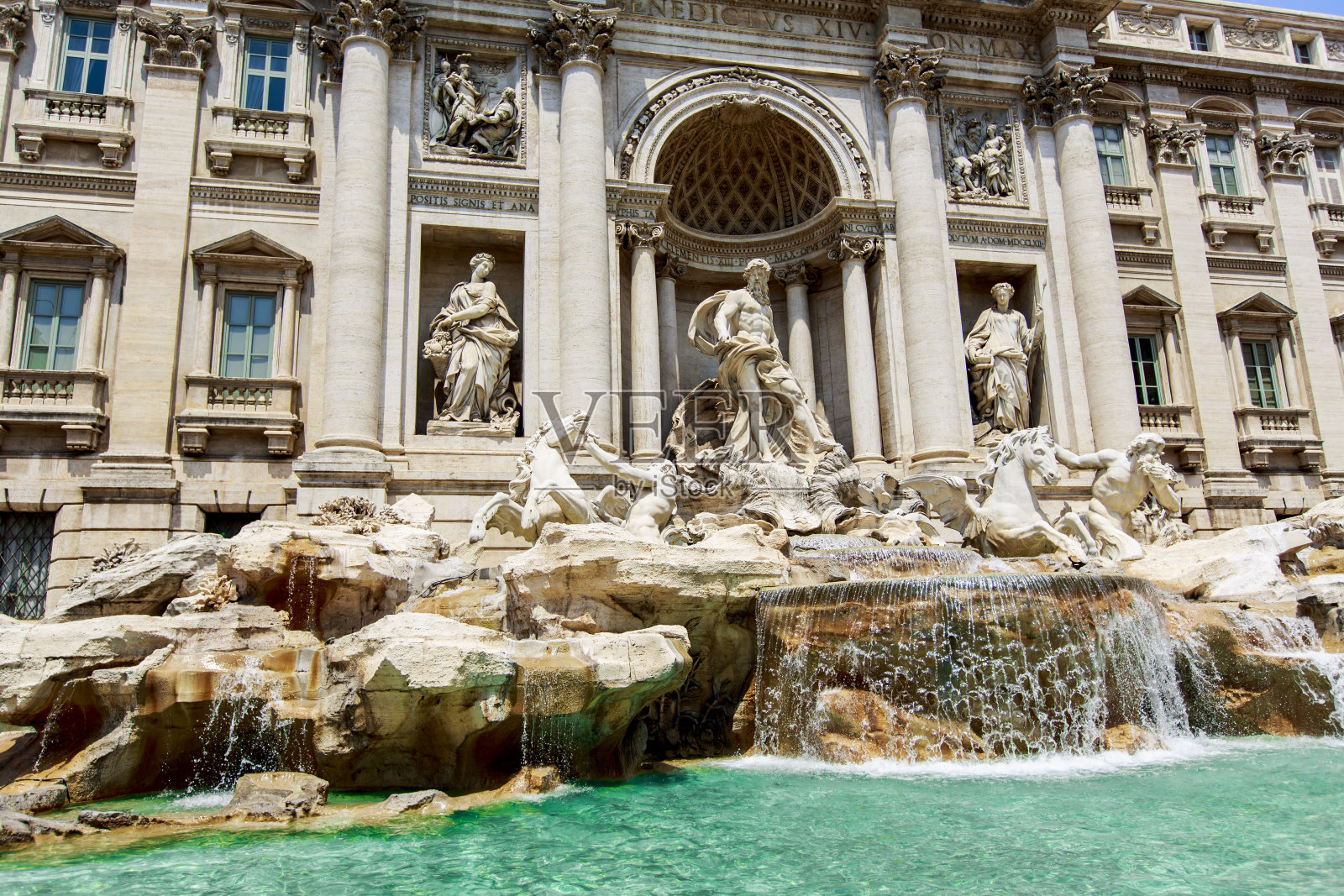 意大利罗马的许愿池照片摄影图片