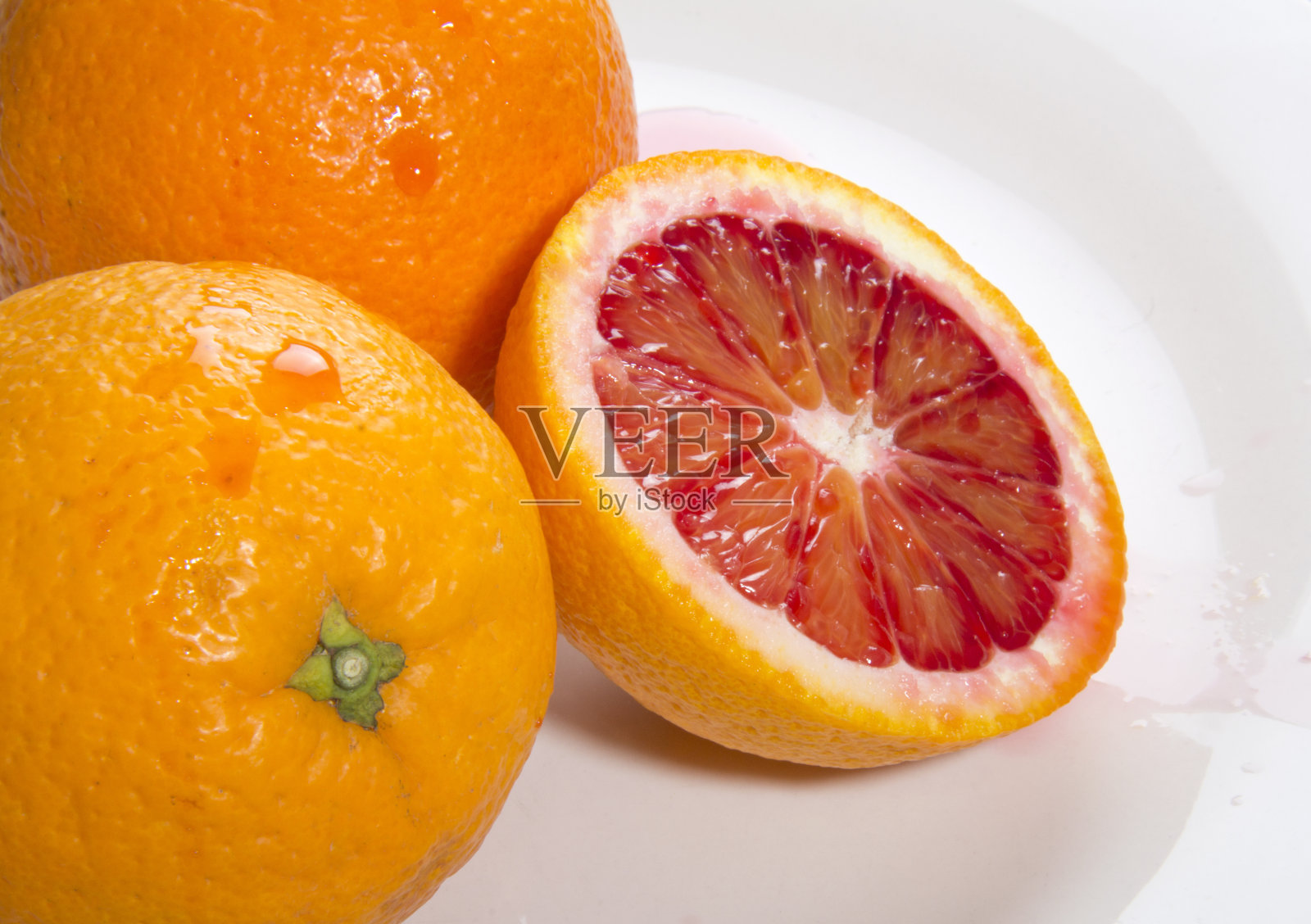 新鲜有机血橙照片摄影图片