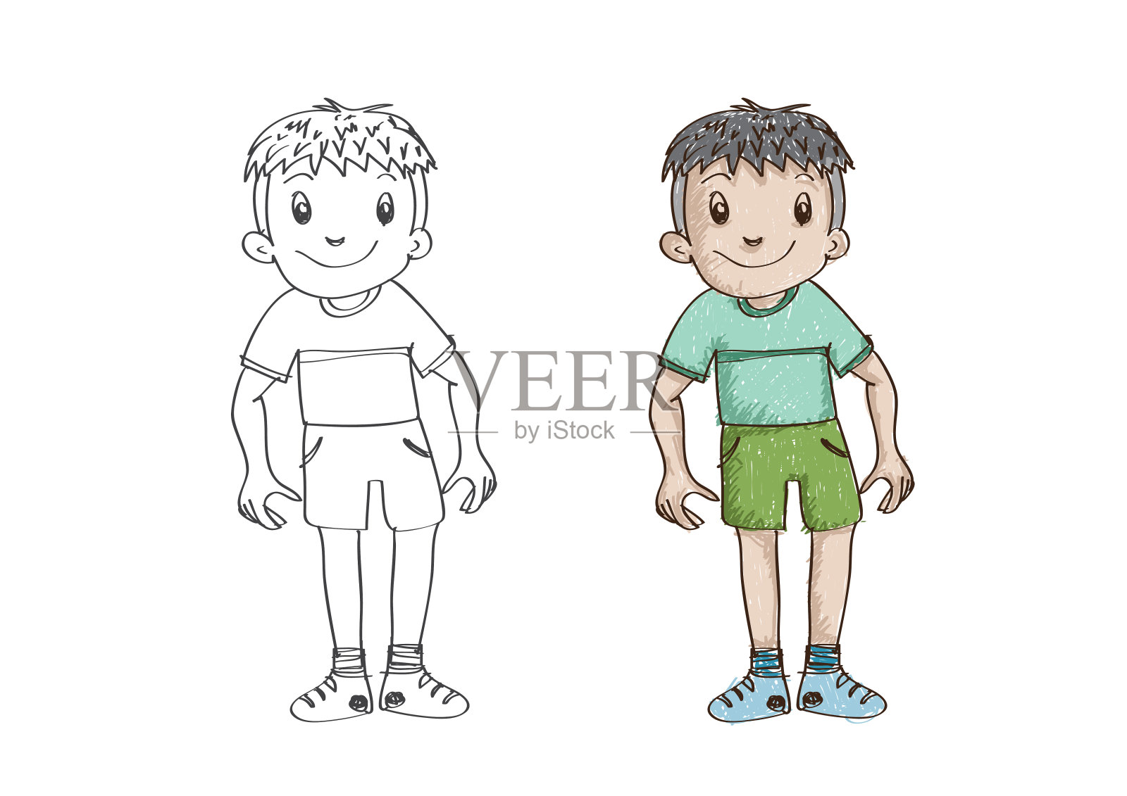 人脸的插画插画图片素材