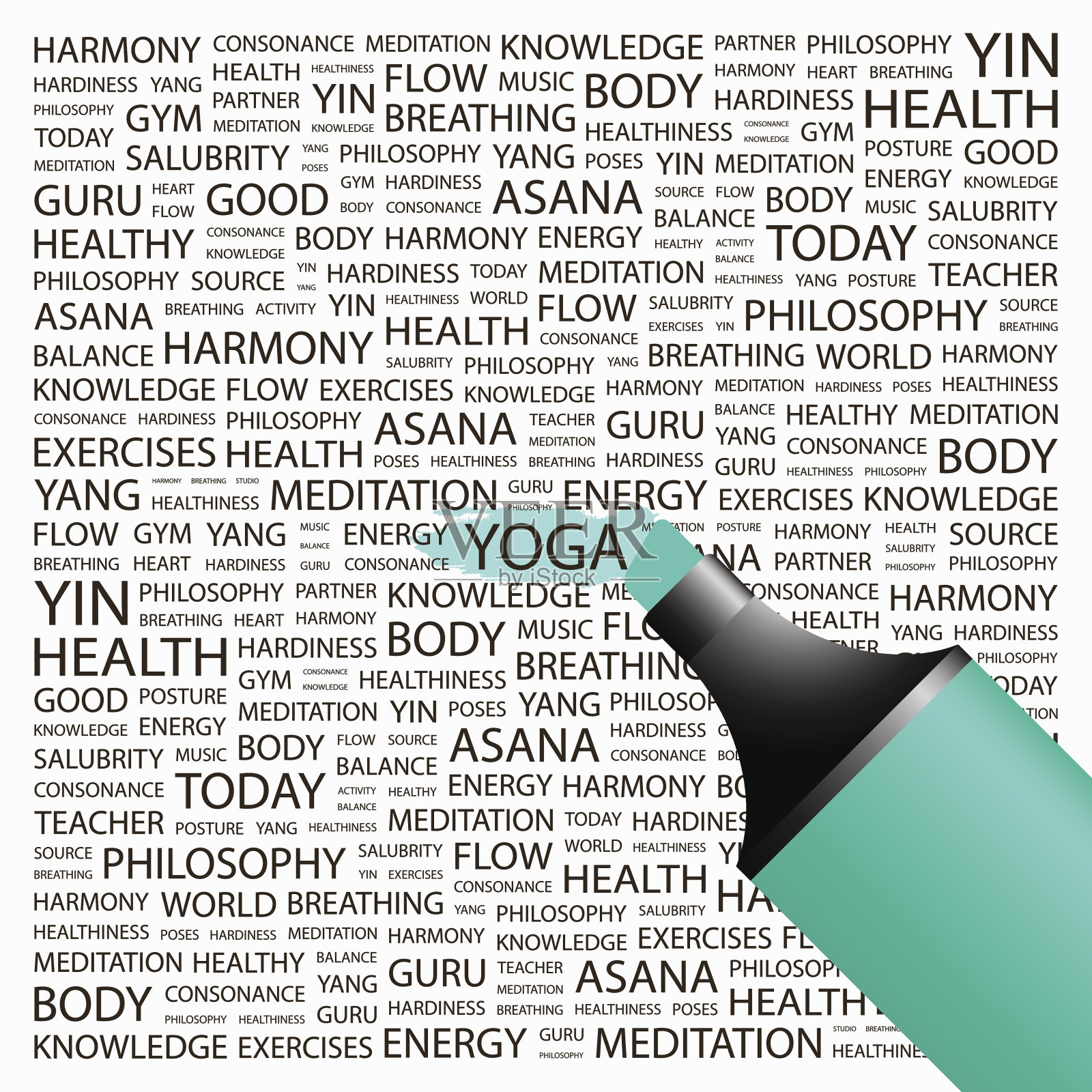 瑜伽插画图片素材