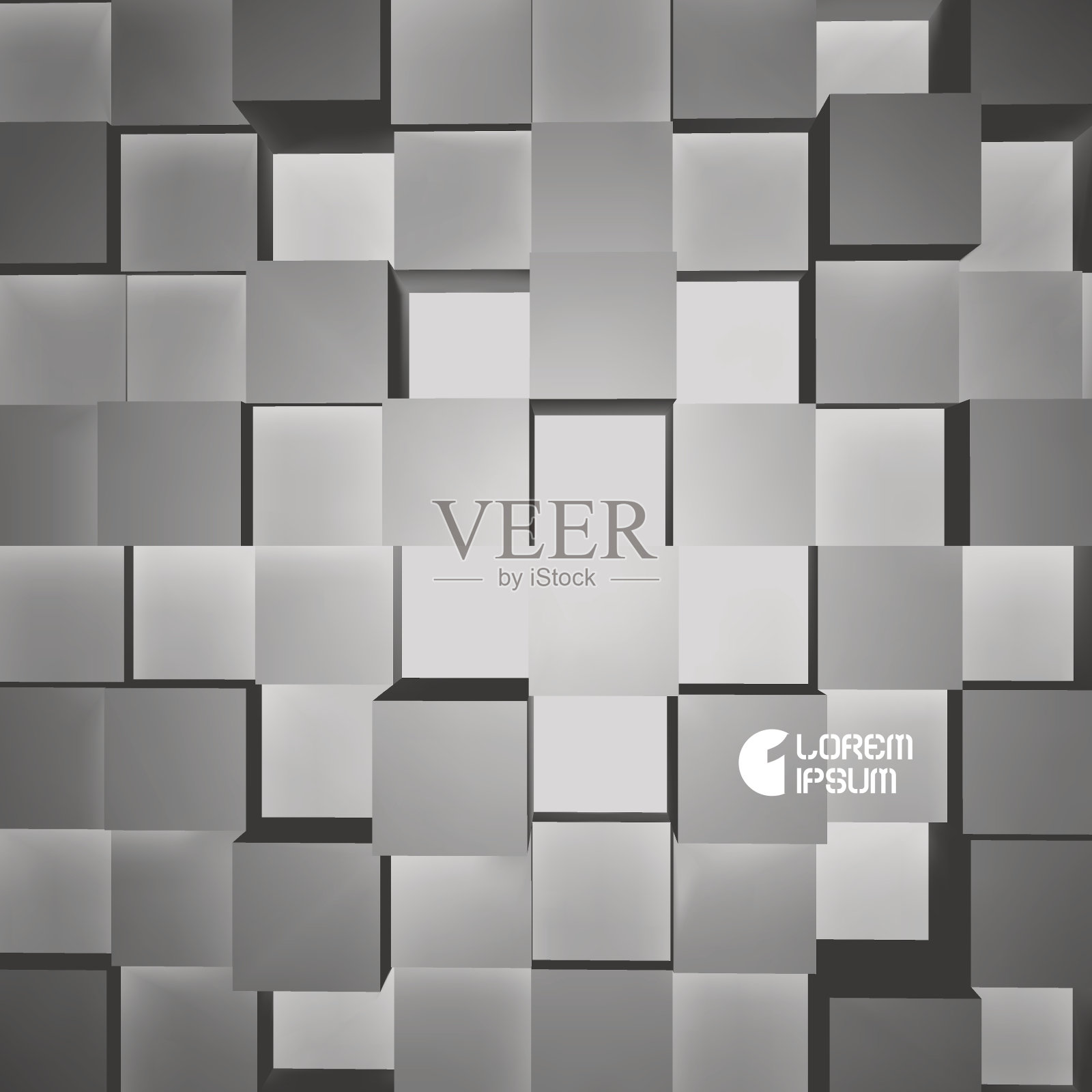 3 d矢量插图。插画图片素材