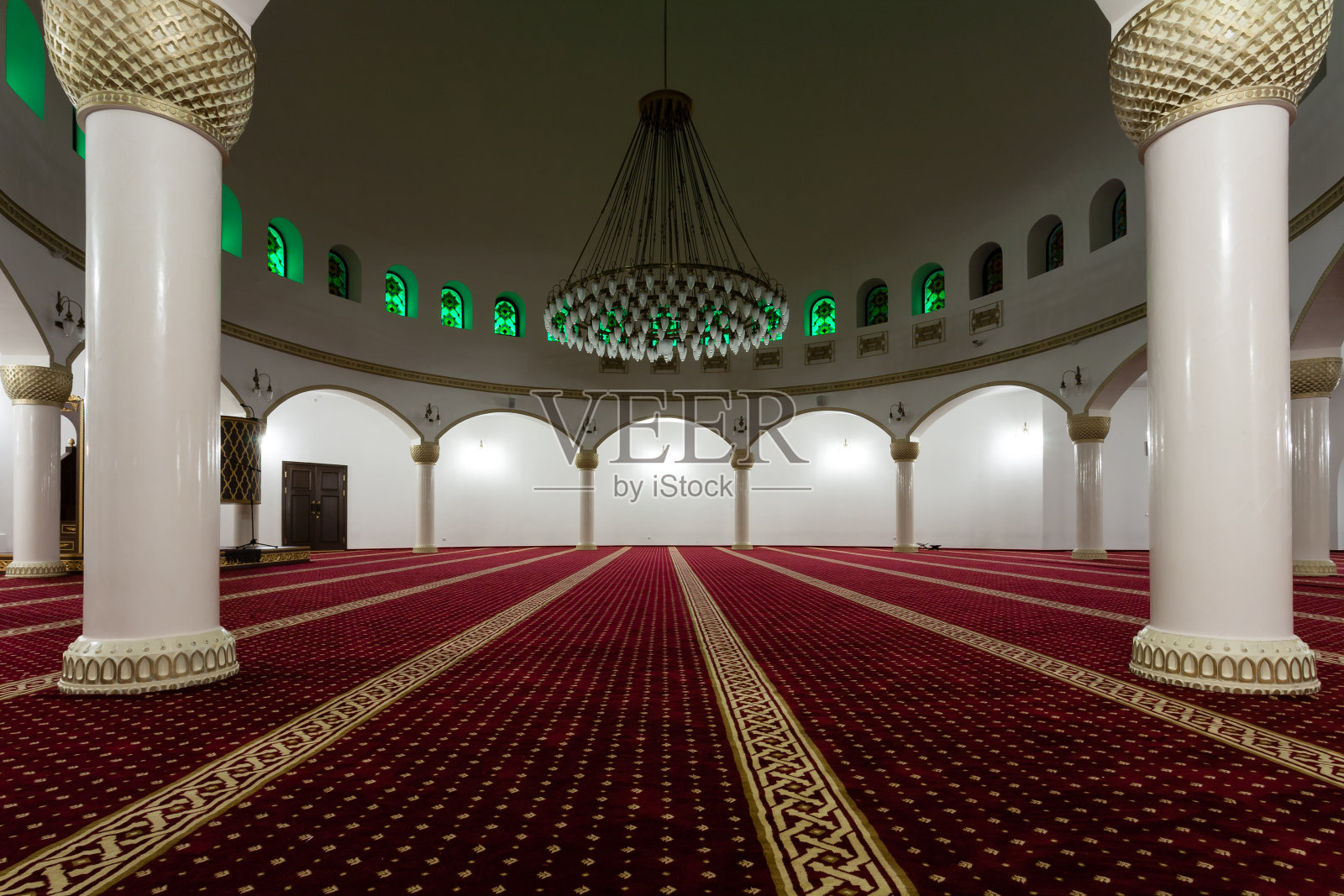 阿拉玛清真寺内部照片摄影图片