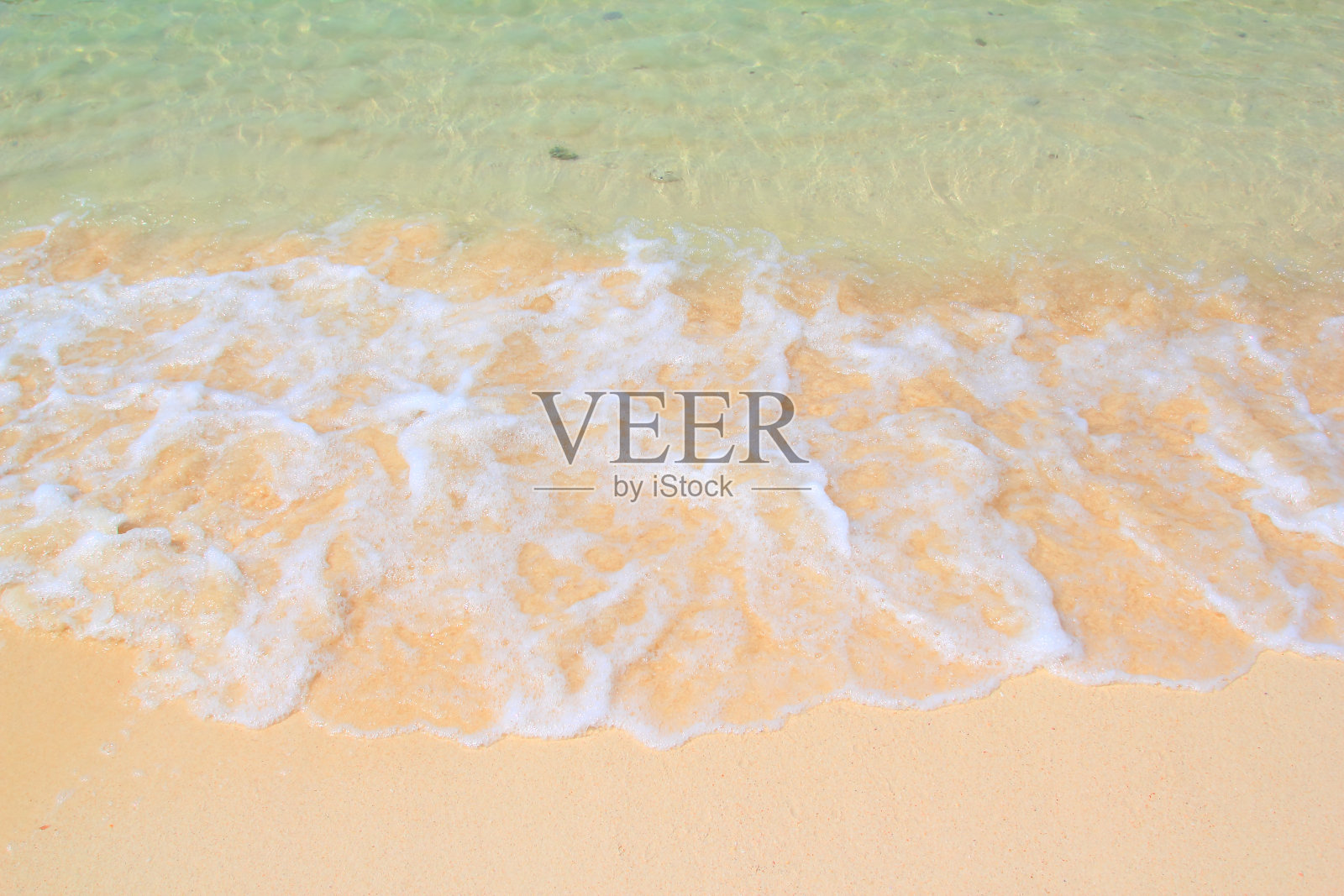 沙滩和海浪照片摄影图片