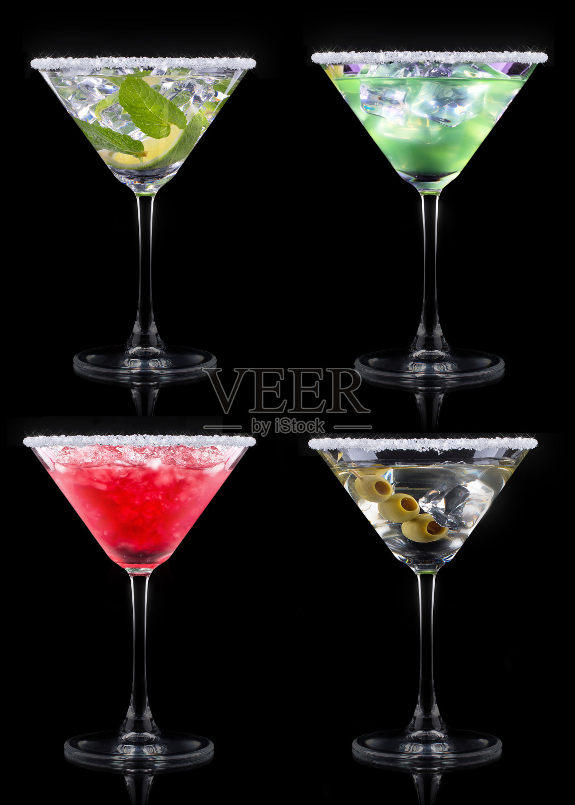 酒精鸡尾酒调成黑色照片摄影图片