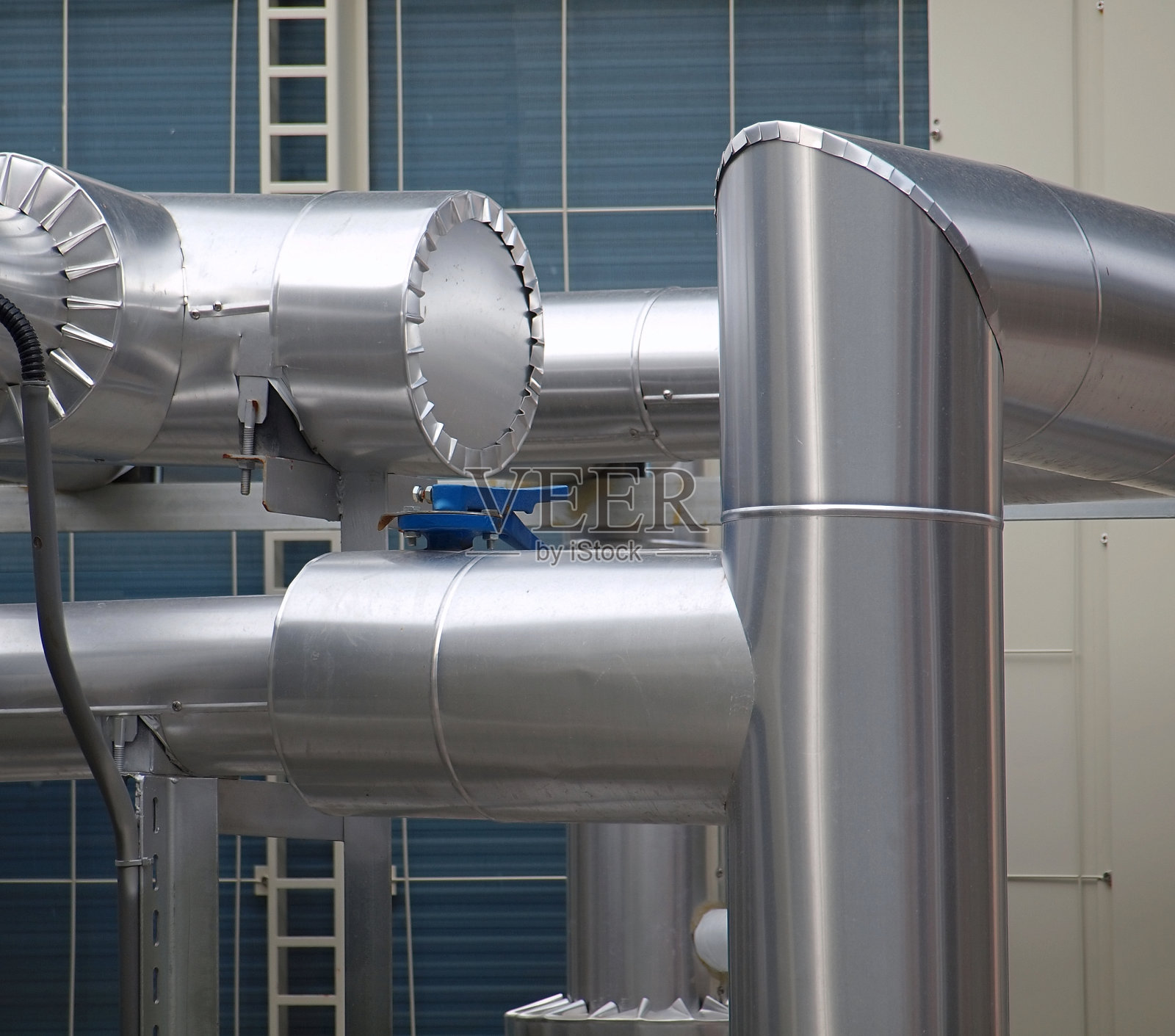 空调冷却管道照片摄影图片