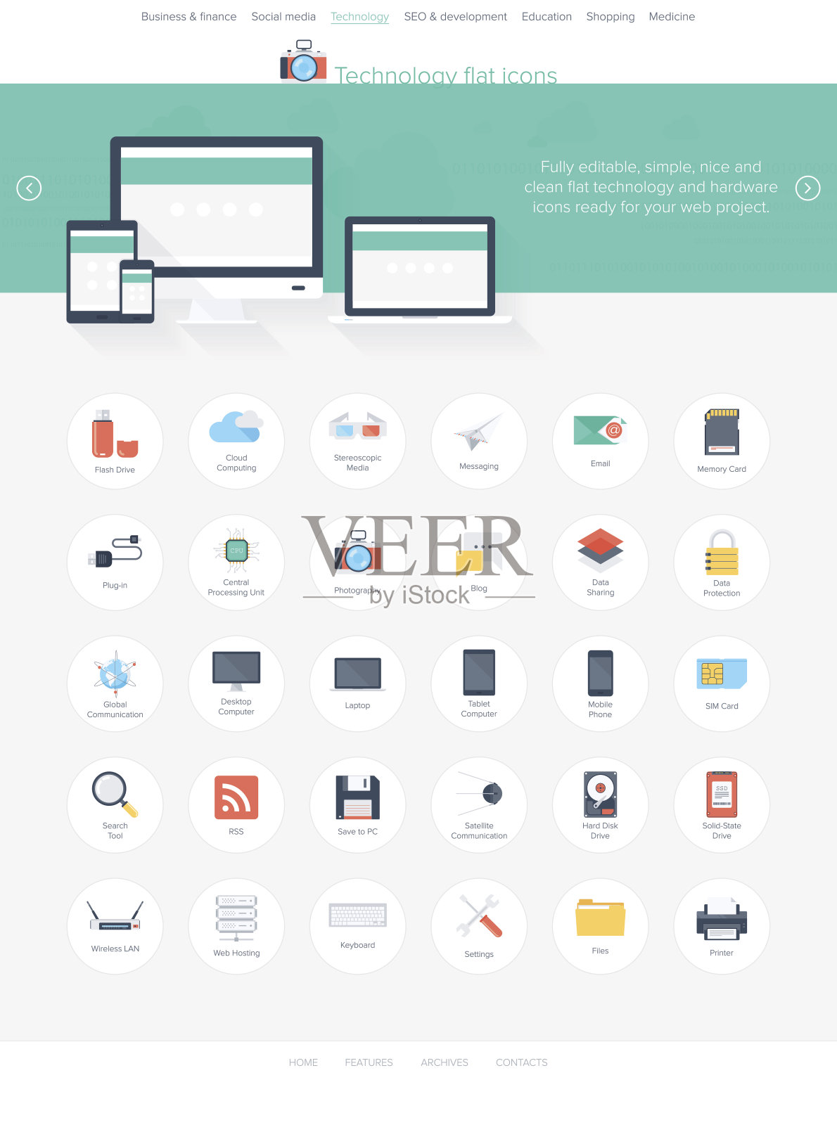 技术的图标插画图片素材