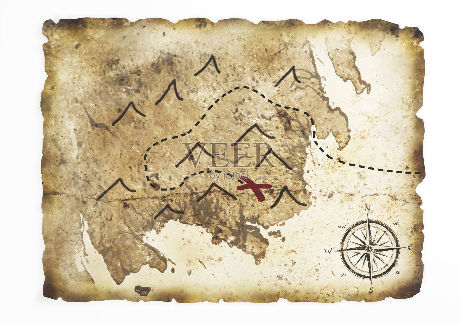 旧的藏宝图照片摄影图片